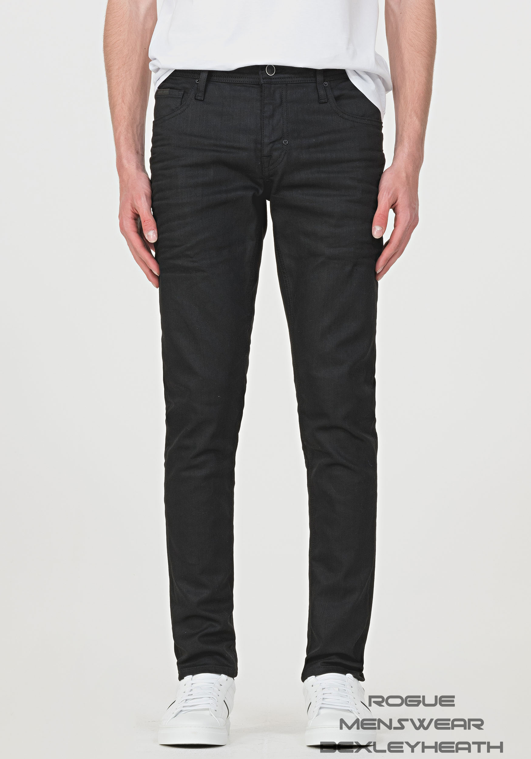 mens black slim stretch jeans