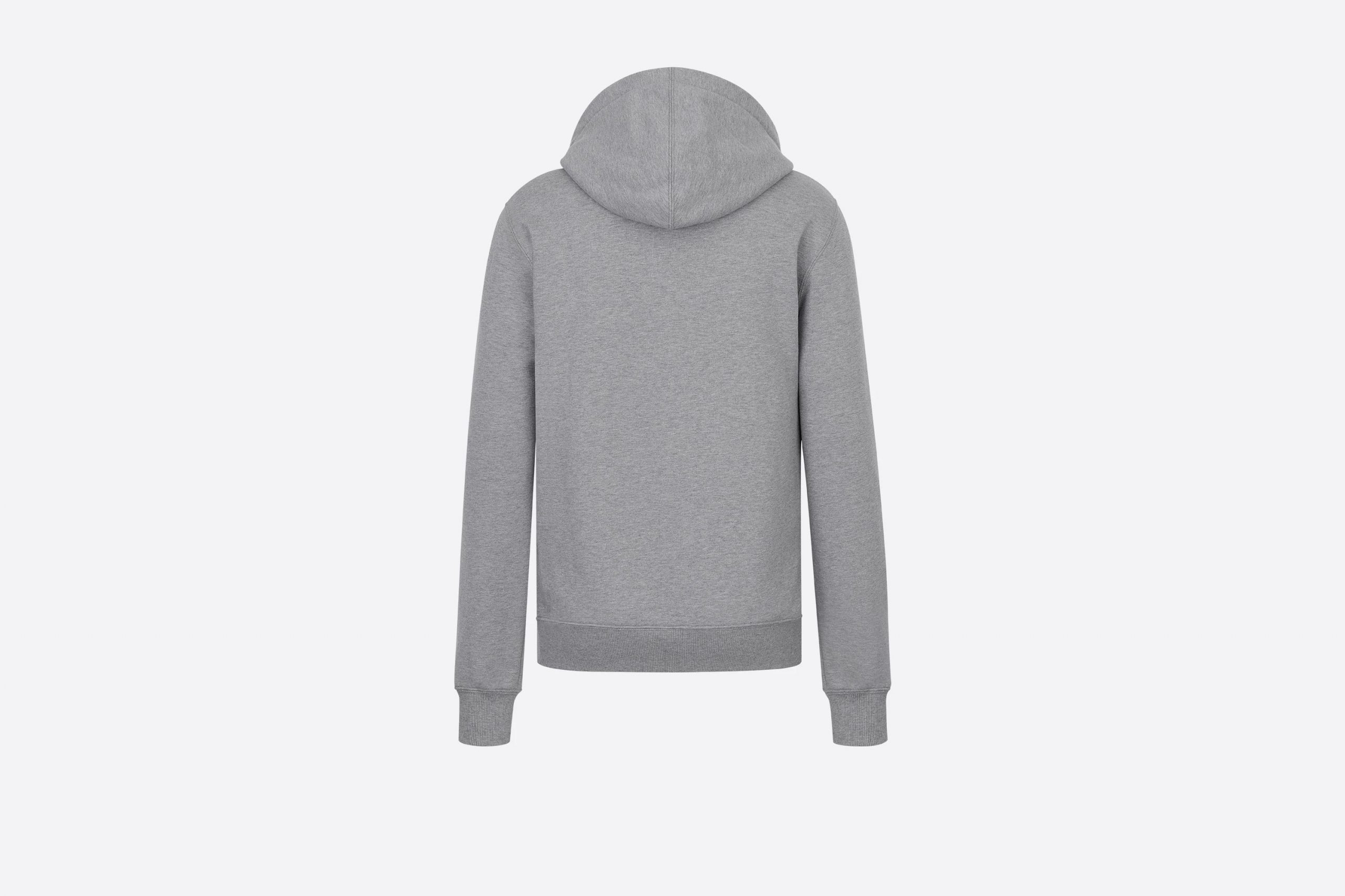 Christian Dior Grey Cotton Hoody With CD Logo - Rogue