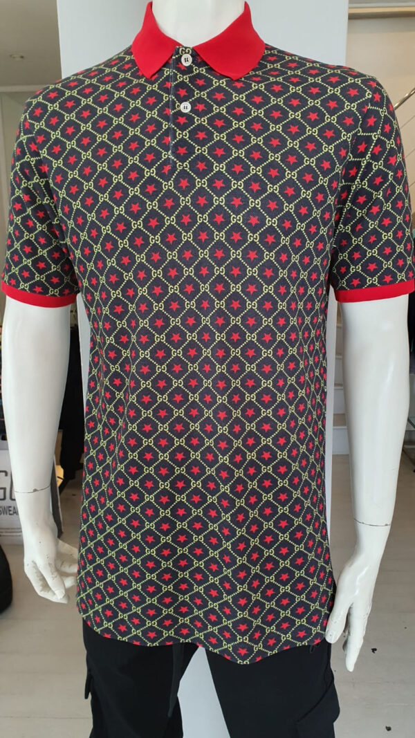 Pre loved Gucci monogram star polo