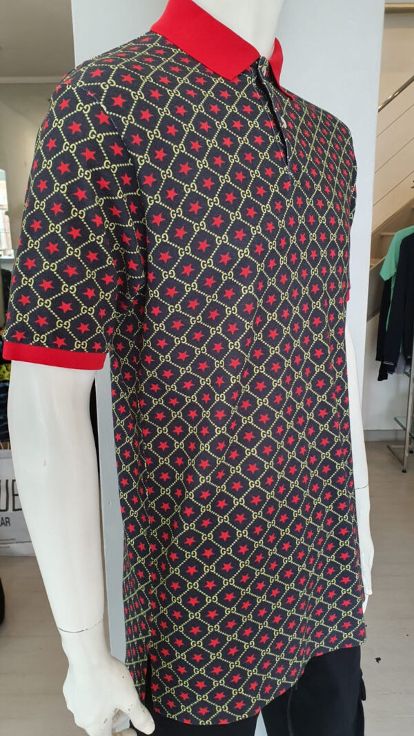 Pre loved Gucci monogram star polo