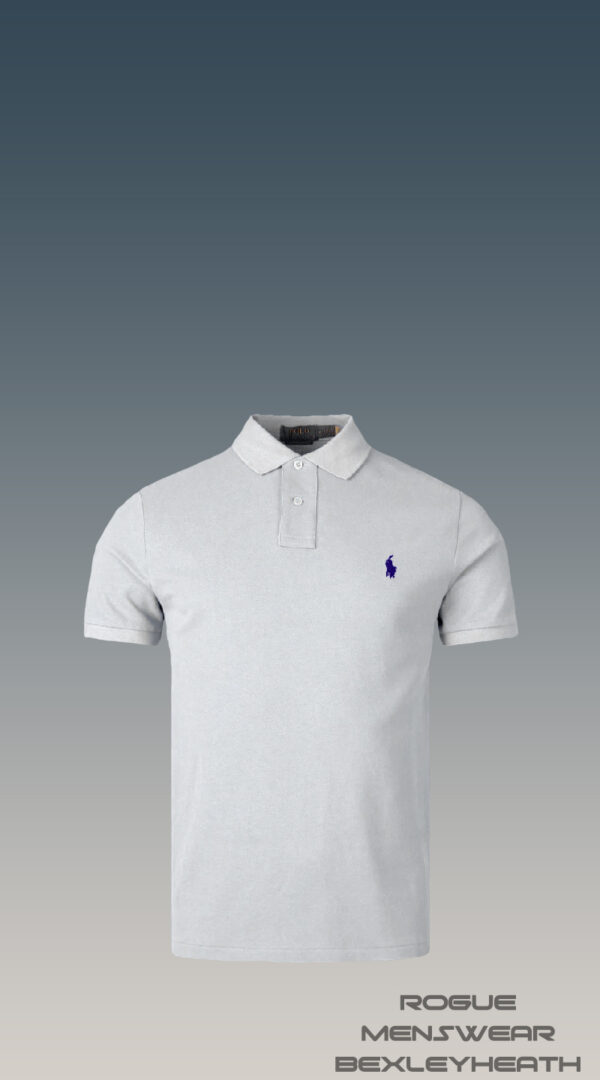 Luxurious Ralph Lauren polo shirt in white with iconic white logo.