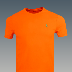 Orange Ralph Lauren t-shirt with classic logo embroidery