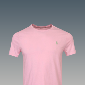Pink Ralph Lauren t-shirt with classic logo embroidery
